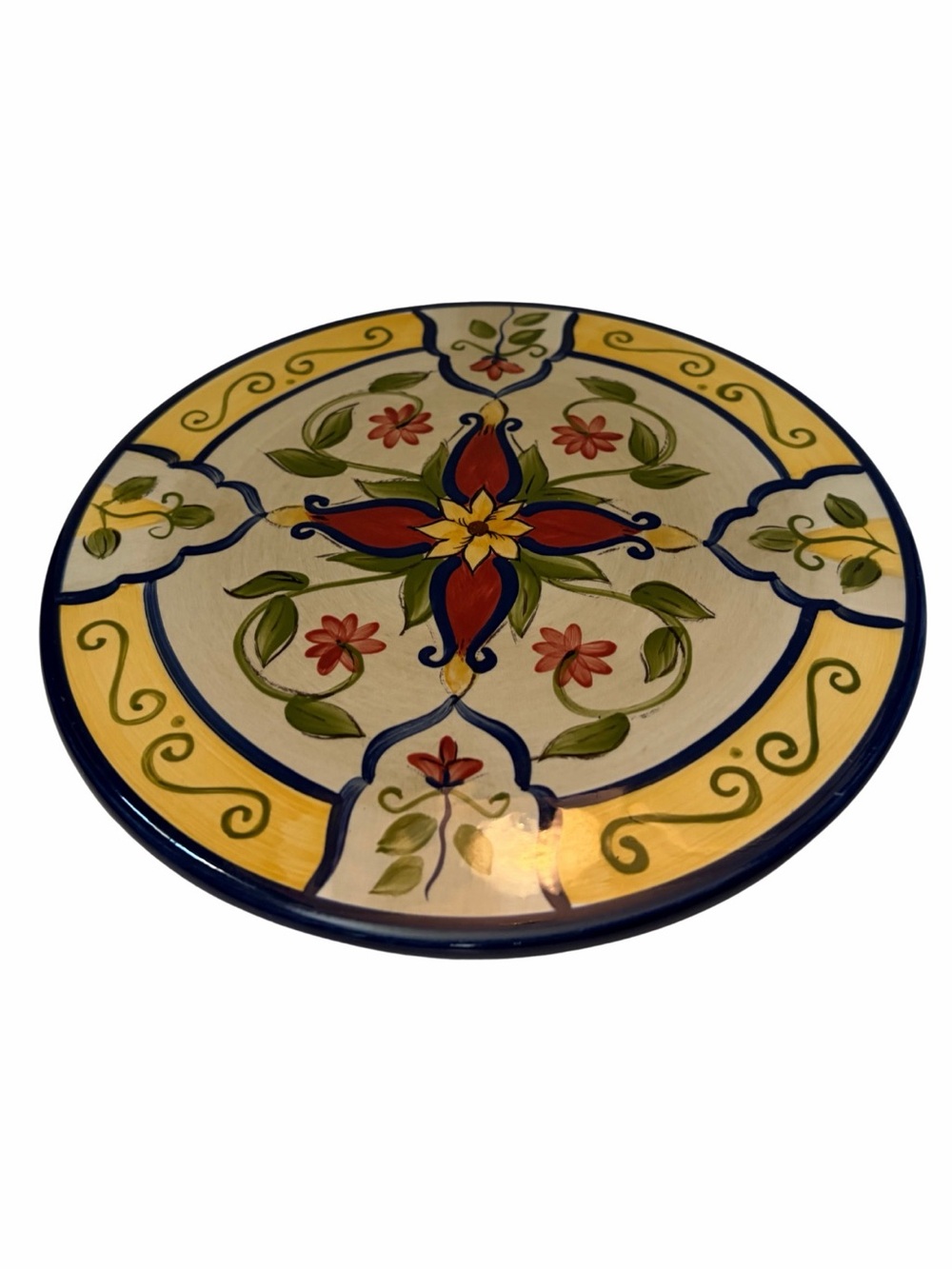 Vintage Pier 1 Imports Hand-Painted Earthenware Vallarta 8” Trivet